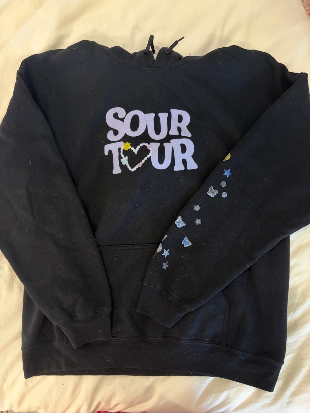 Olivia Rodrigo SOUR TOUR Black Graphic Hoodie